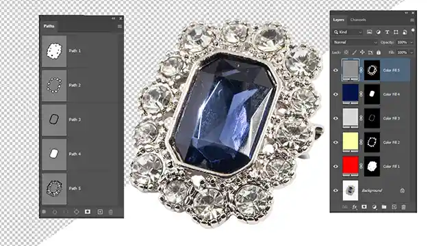 How to retouch jewelry photos with multi path service