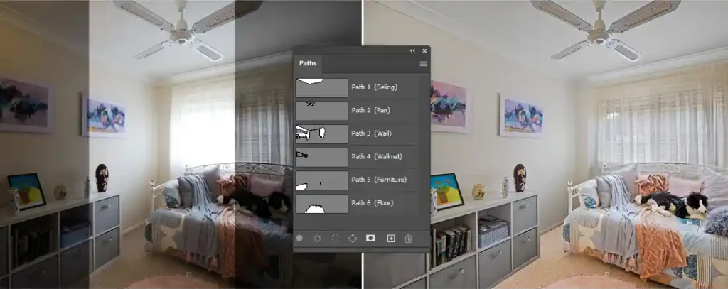 Multiple Clipping Path For Real Estate Photo Editing